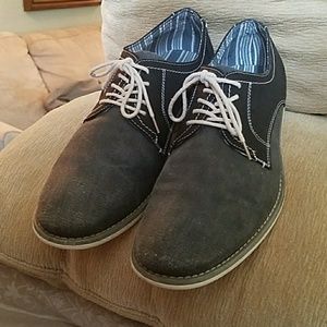 Steve MaddenTaro Mens Canvas Oxford Dress Shoes Gr